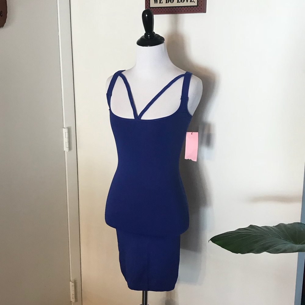 Free People Electric Blue Strappy Bodycon NWT